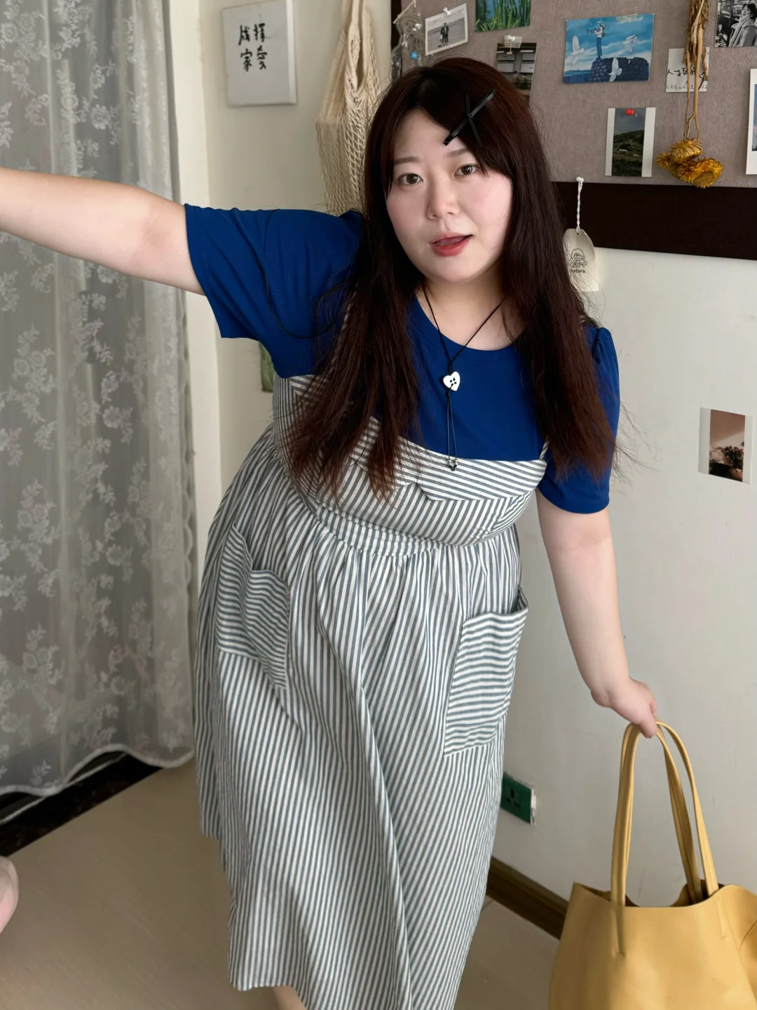 158cm160斤 七夕约会就穿这条连衣裙出门吧
