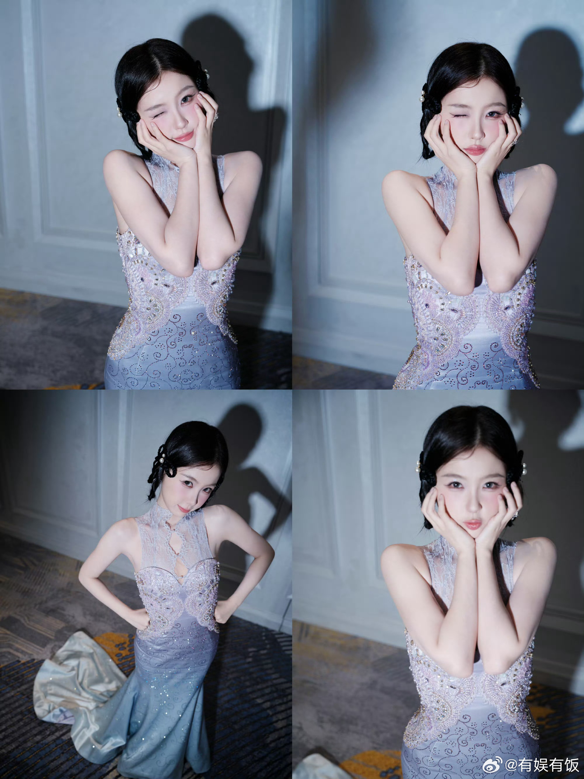 虞书欣光影之约虞书欣紫雾漫过裙摆虞书欣紫雾漫过裙摆，太美了， 