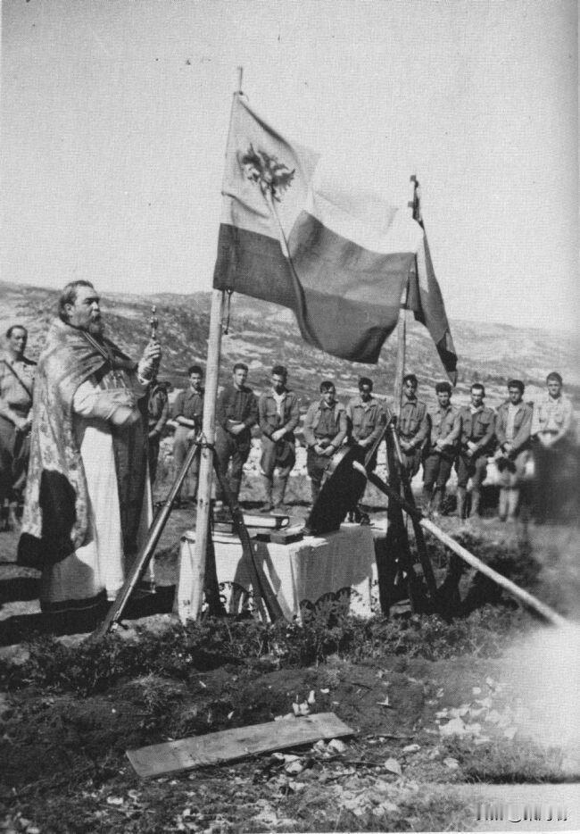 这张历史照片记录的是在西班牙内战（1936–1939年）期间，加入国民军（佛朗哥