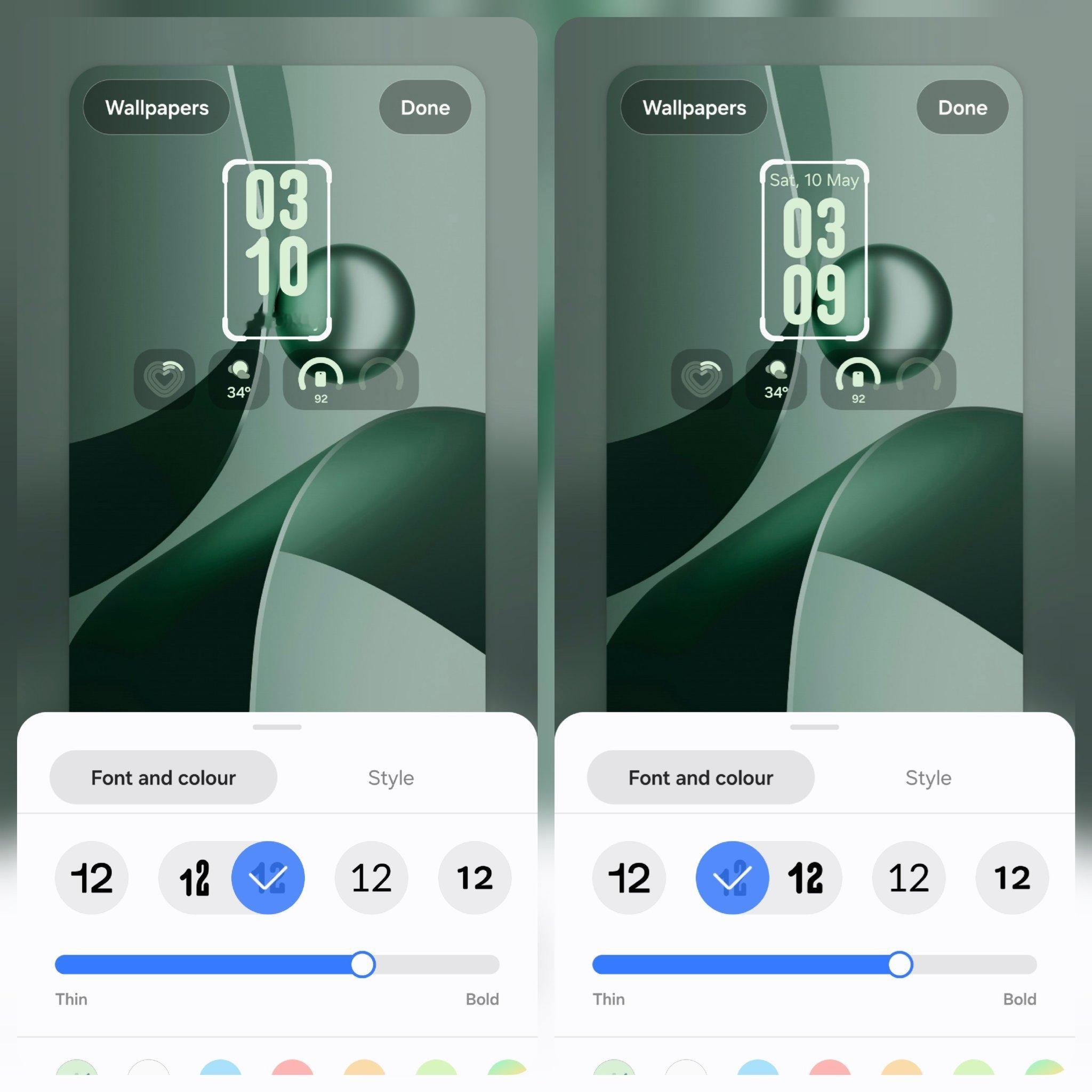 One UI8.0 中添加了两款新的默认时钟字体 ​​​