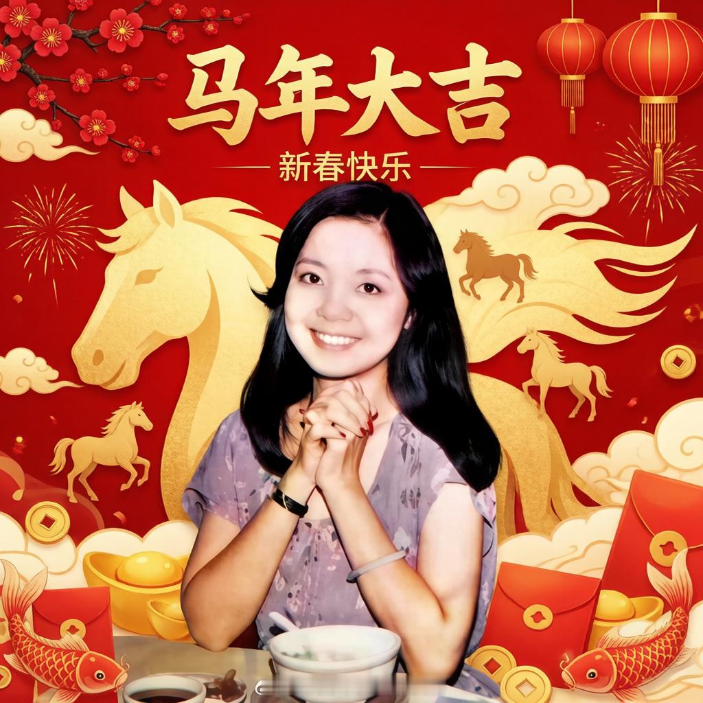 祝大家新年快乐，马年大吉！（ 看我听我邓丽君）邓丽君邓丽君全球大拜年马年大吉