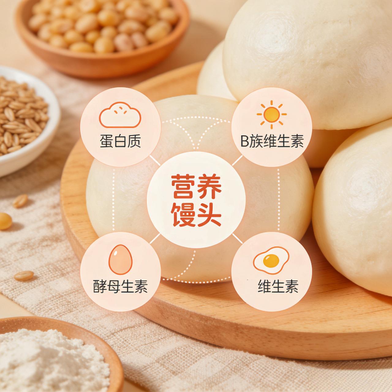 长期吃酵母馒头，原来有这么多好处！🍞✨

🌟健康加分项：
1️⃣ 营养更易吸