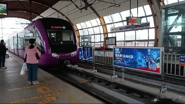 长春轨道交通
和老伴去青怡坊植物仓，坐254路公交车在临河街下车，就近坐轻轨四号