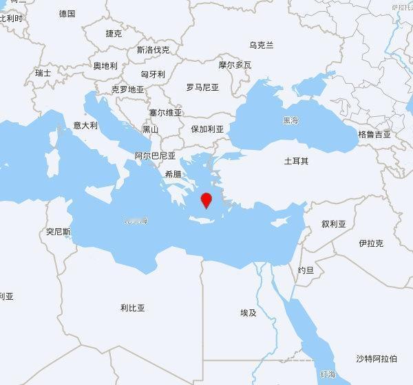 【欧洲地中海地震中心】发布，2025-10-22 03:18:39 在 多德卡尼