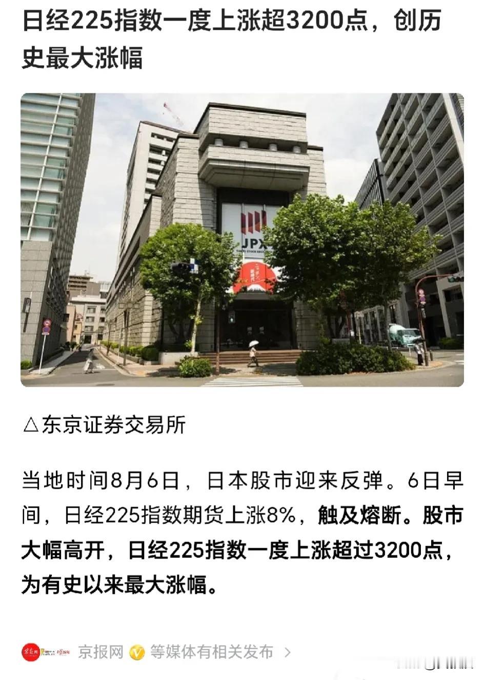 日本人闹的哪一出？
昨天暴跌📉
今天股市暴涨
直接熔断了[what][what