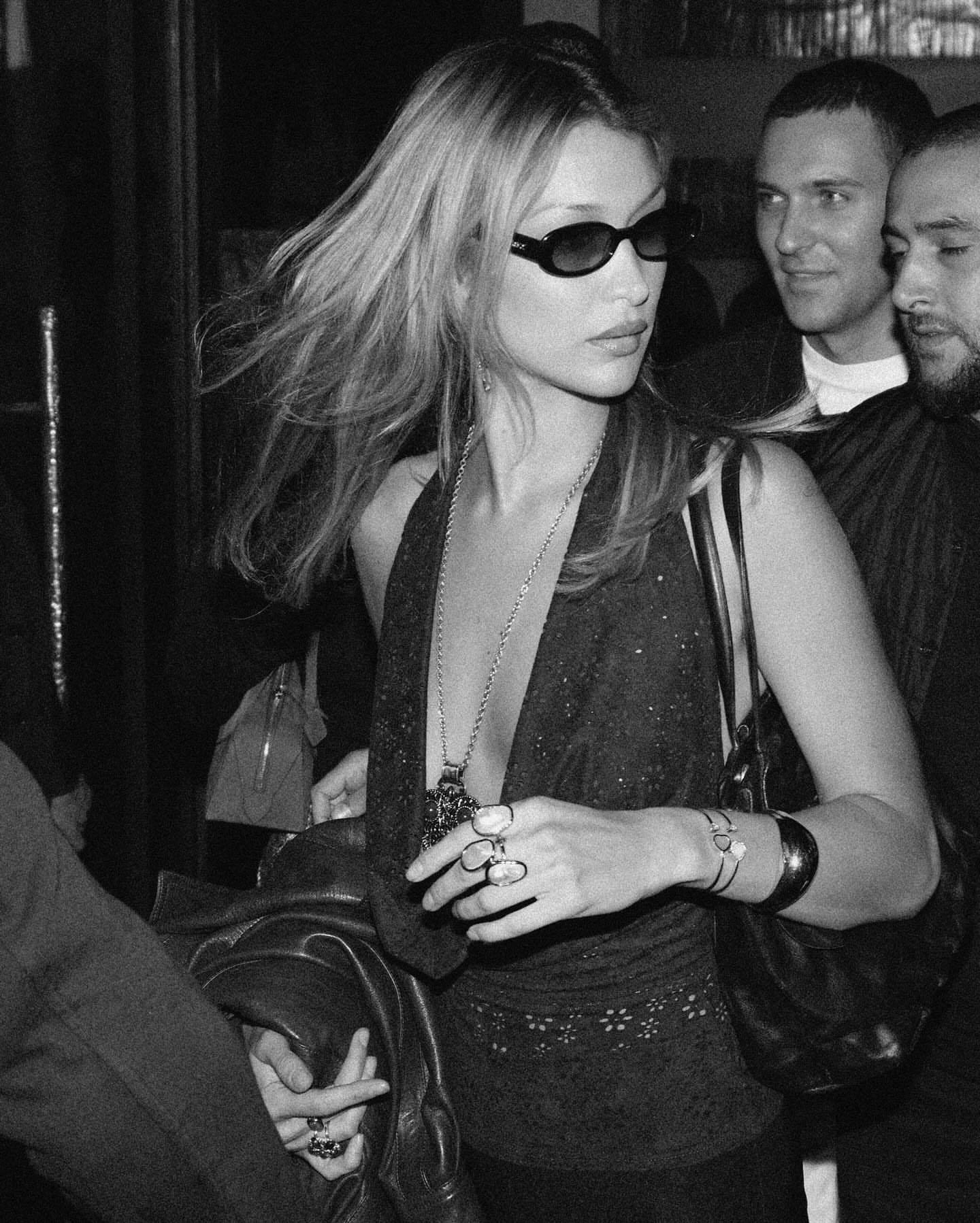 Bella Hadid🦋🖤in PARIS Fashion Week.by 