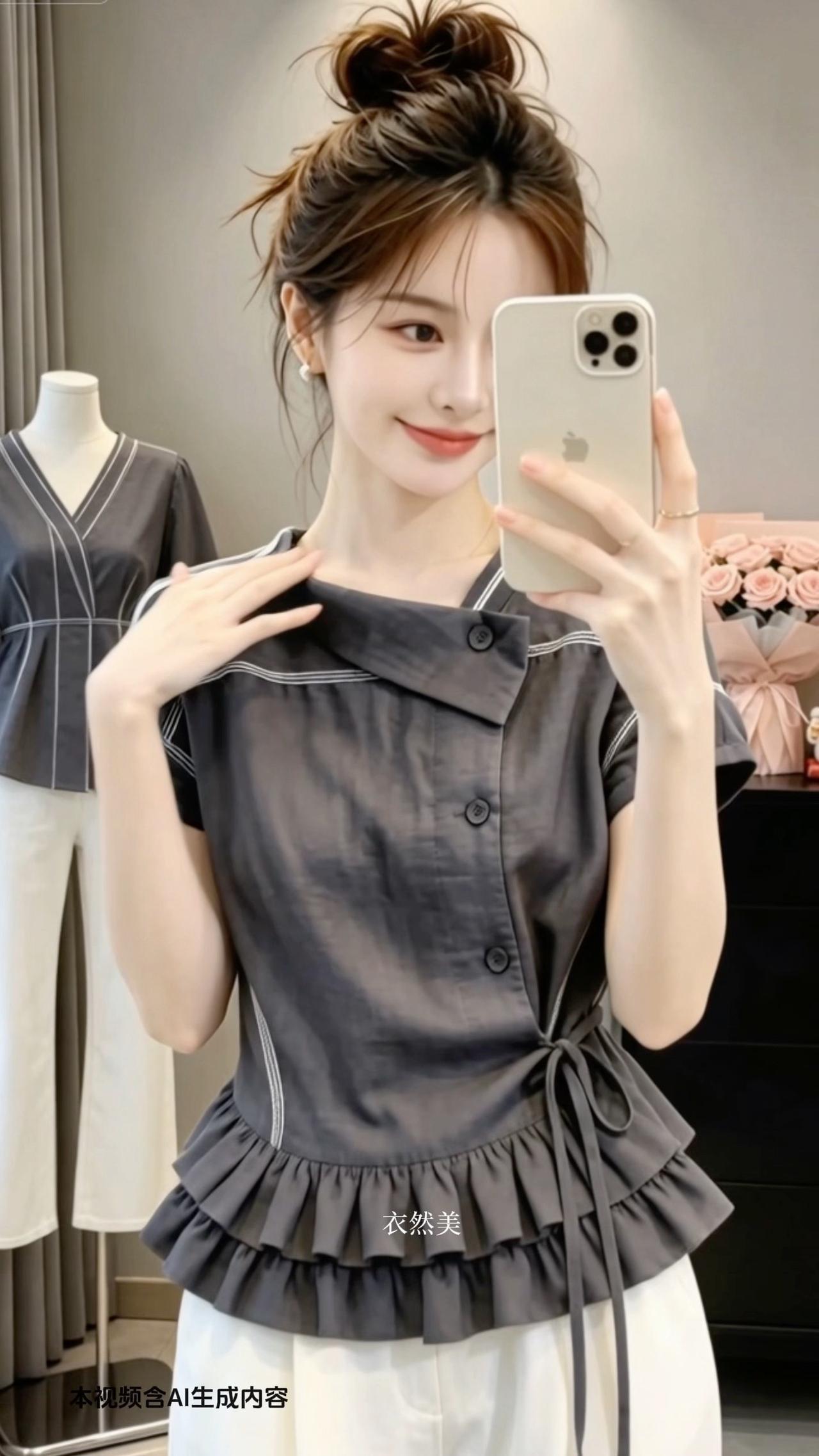 大码女装休闲减龄穿搭 高级感穿搭韩系穿搭 宽松显瘦