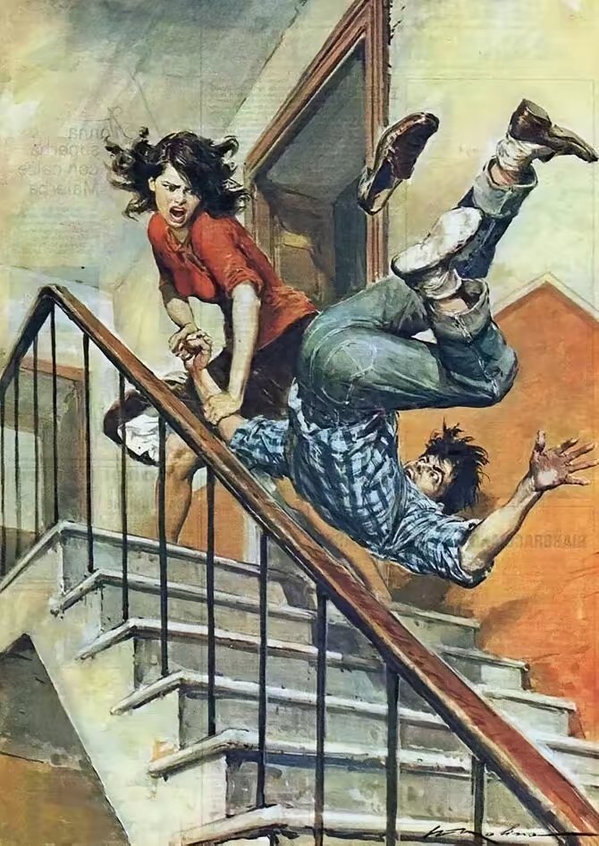 意大利画家Walter Molino（1915-1997），他以其生动的，充满戏