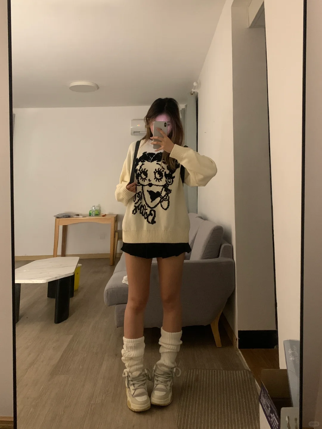 168/50kg好可爱的毛衣啊!