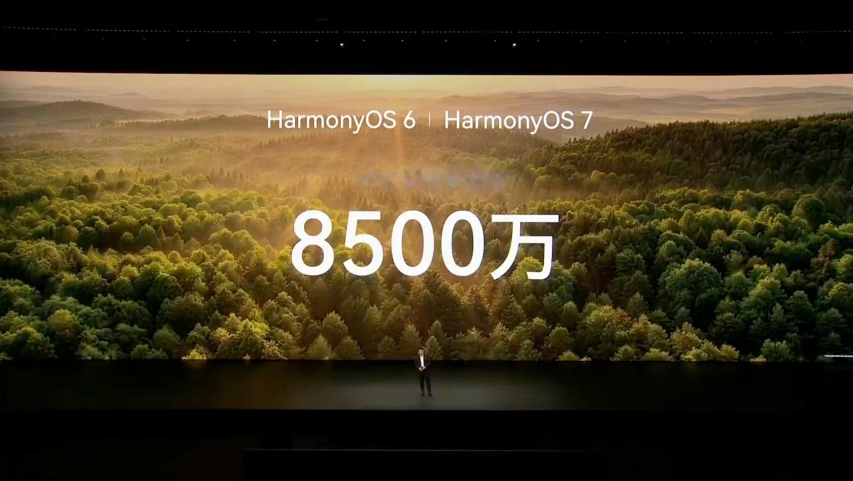 鸿蒙装机量突破8500万看看何时突破一亿台 ​​​