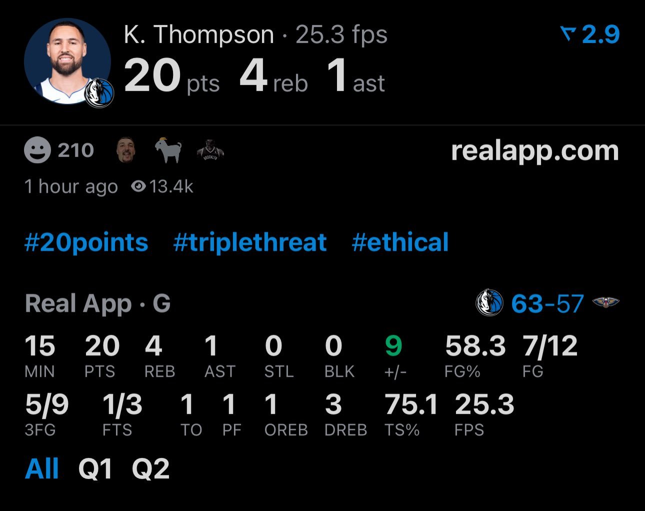 ▲克莱请神上身成功了？ 