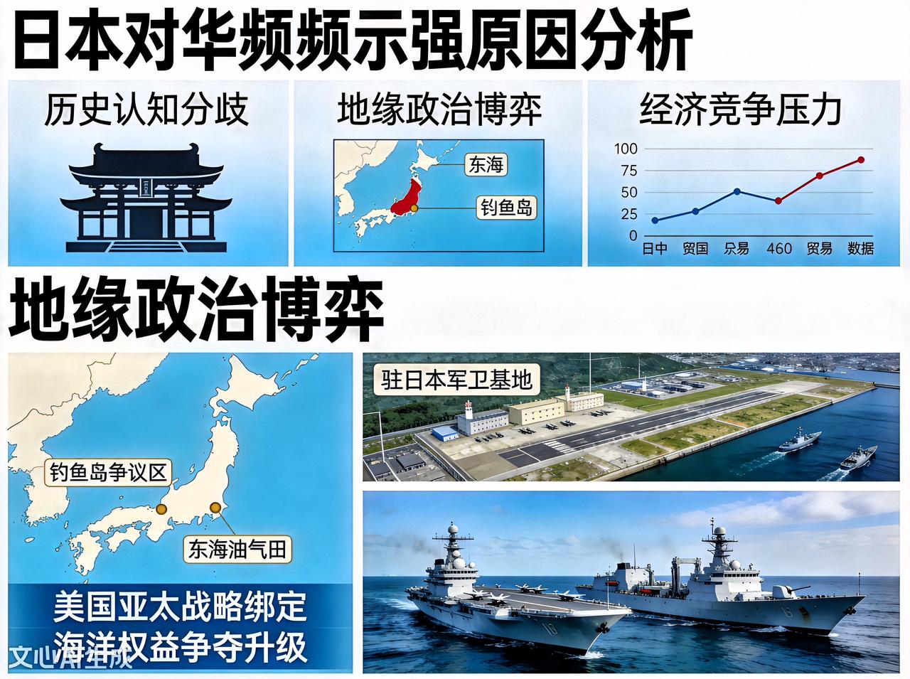 日本对华频频示强，背后究竟藏着啥？

近年来，中日关系像坐过山车，日本在外交上不