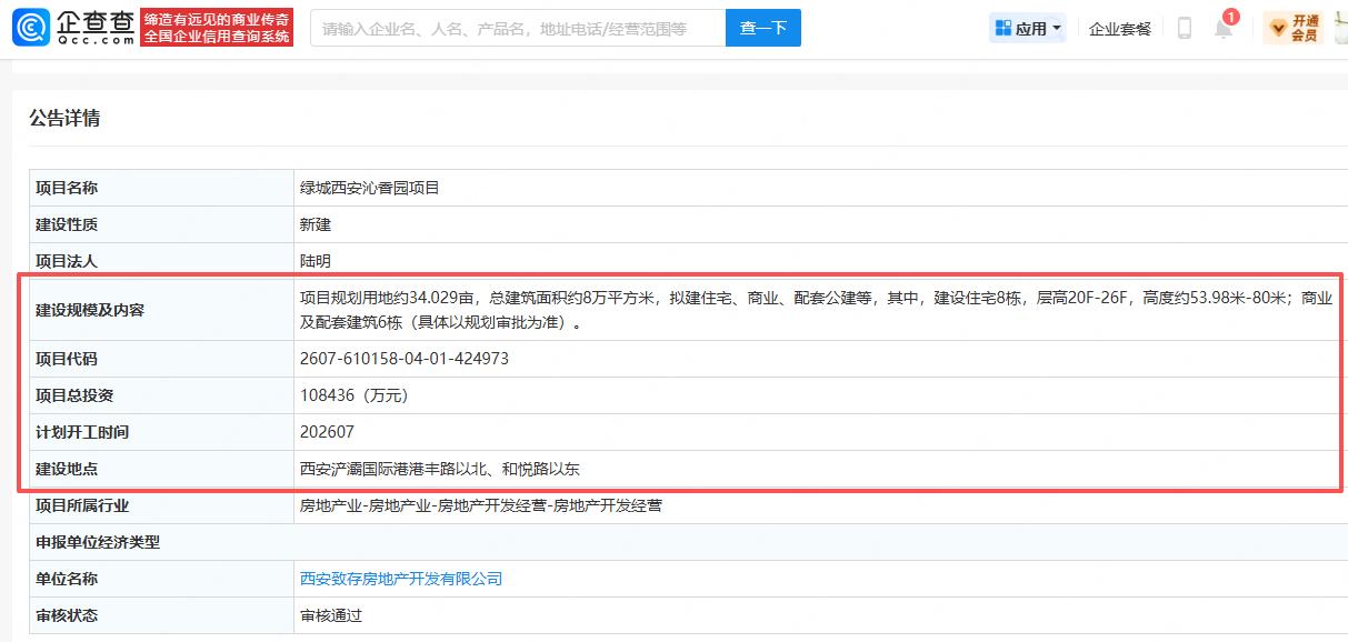 最新！西安楼市又一纯新盘案名曝光，规划信息同步曝光....

最新消息，西安楼市