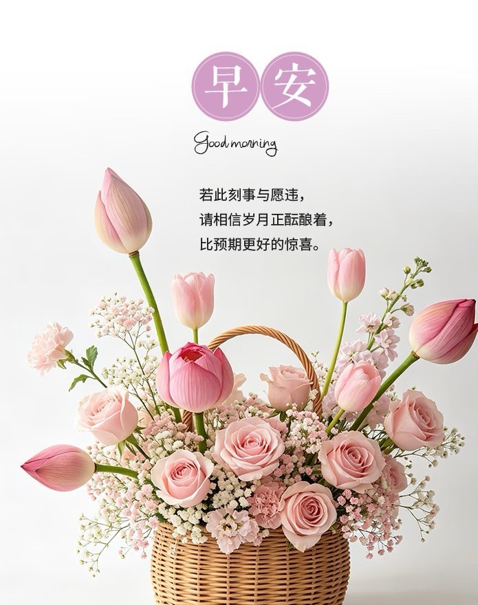 早安  早安！愿你的每一天都像初升的太阳，充满活力和希望，照亮前方的路。 