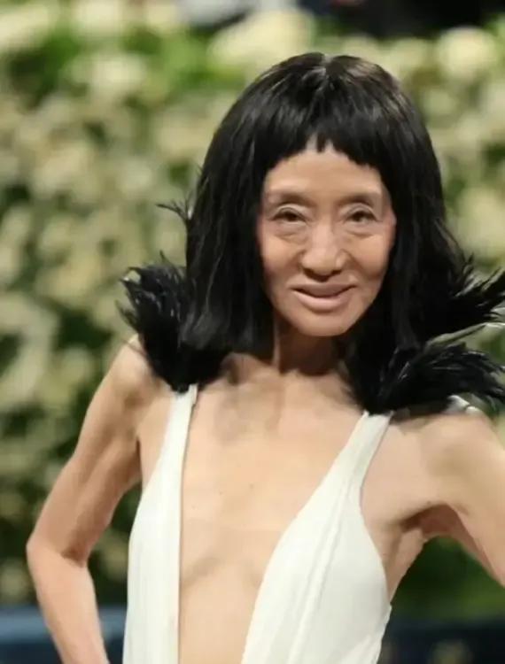 不要焦虑了，75岁王薇薇红毯造型光彩照人，优雅气质尽显，心态超好！