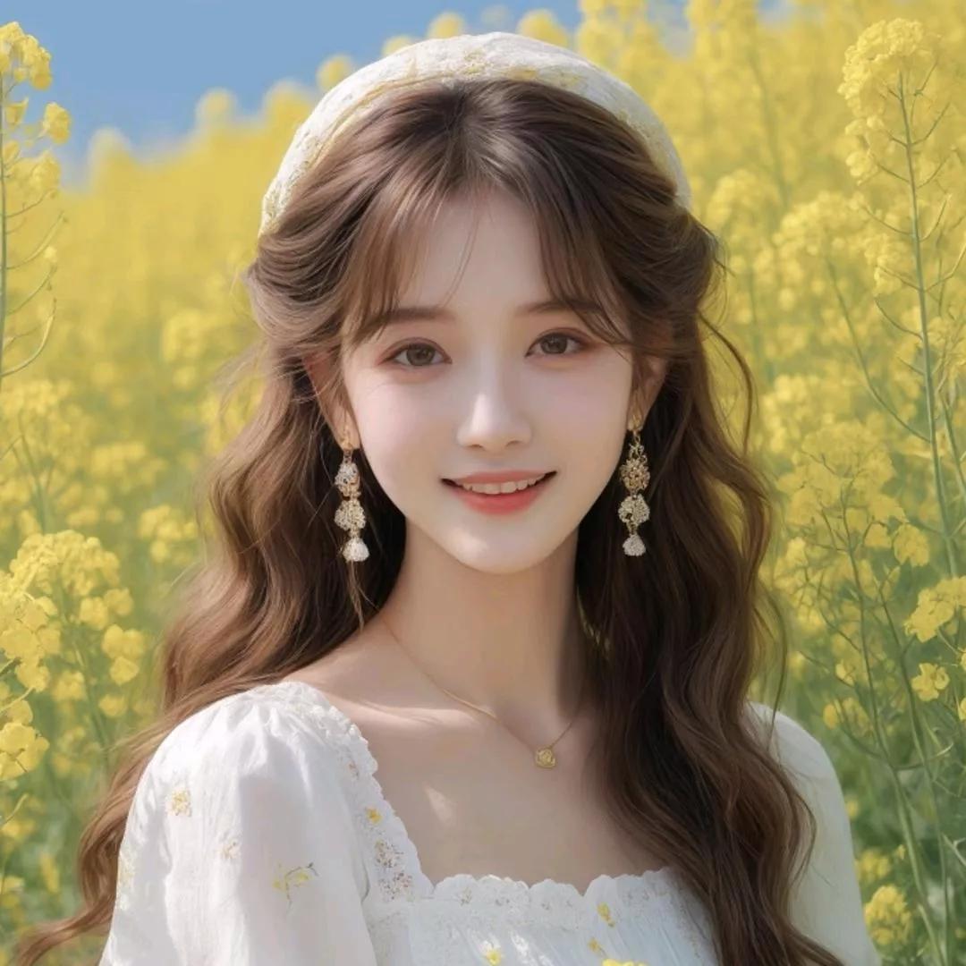 在金黄花海中，邂逅春日浪漫梦幻粉色的花海 粉嫩春日花海 梦幻花海漫步 晴天下的花