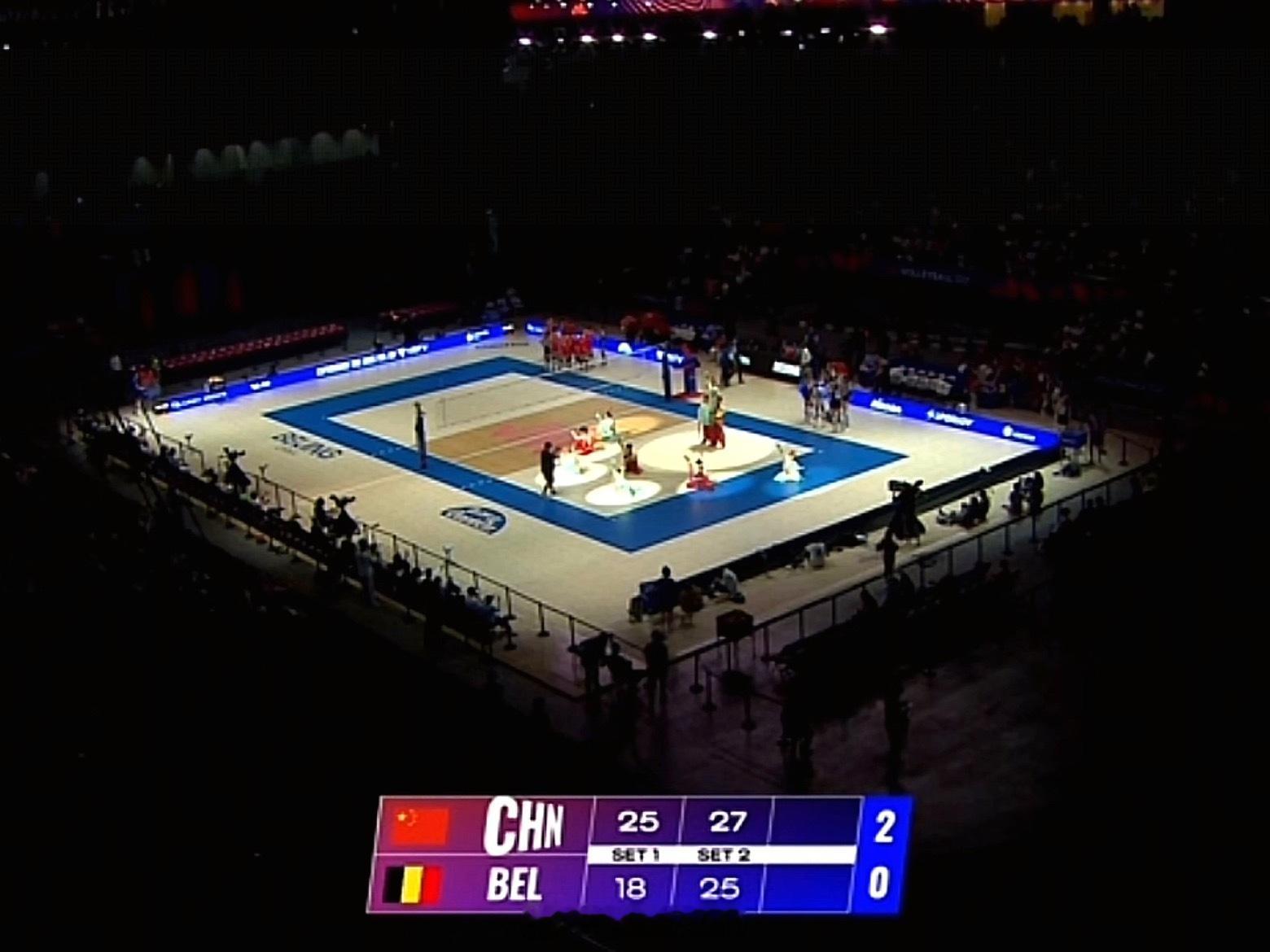 女排[超话]中国女排vs比利时女排 27-25，大比分🇨🇳中国女排2-0比利