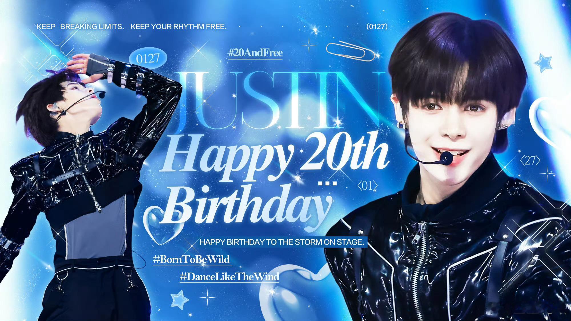 SMTR25练习生JayJay中粉为JayJay做了美国纽约时代广场生日应援 