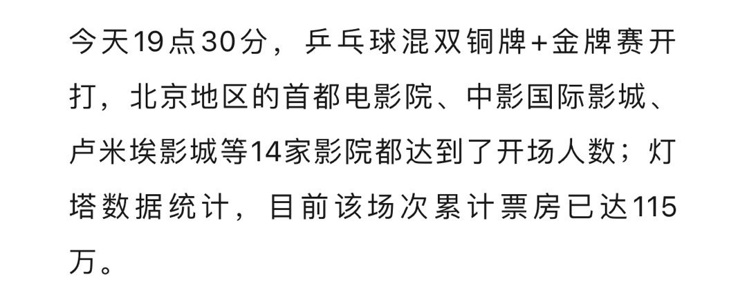 #乒乓混双票房过百万# 不是你们怎么有看奥运的新方式不告诉我呀。。。在我还在家守