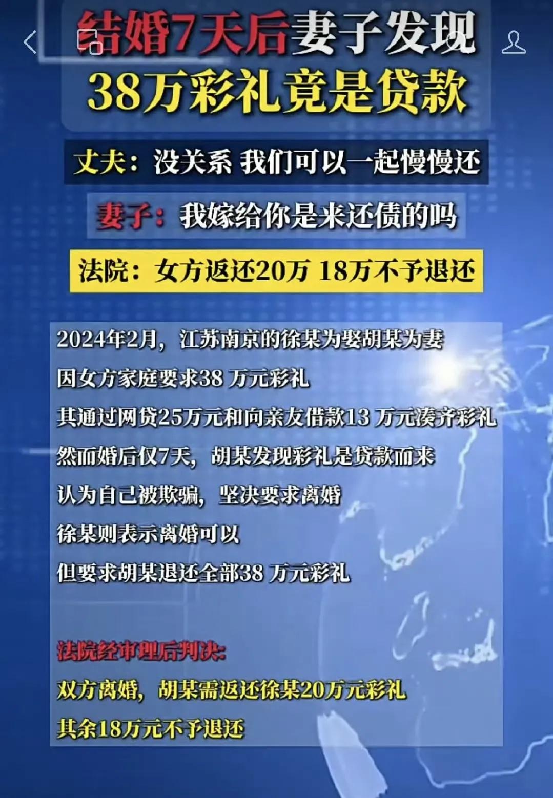 又一奇葩判决，结婚一周就净赚18万，这判决到底保护了谁？