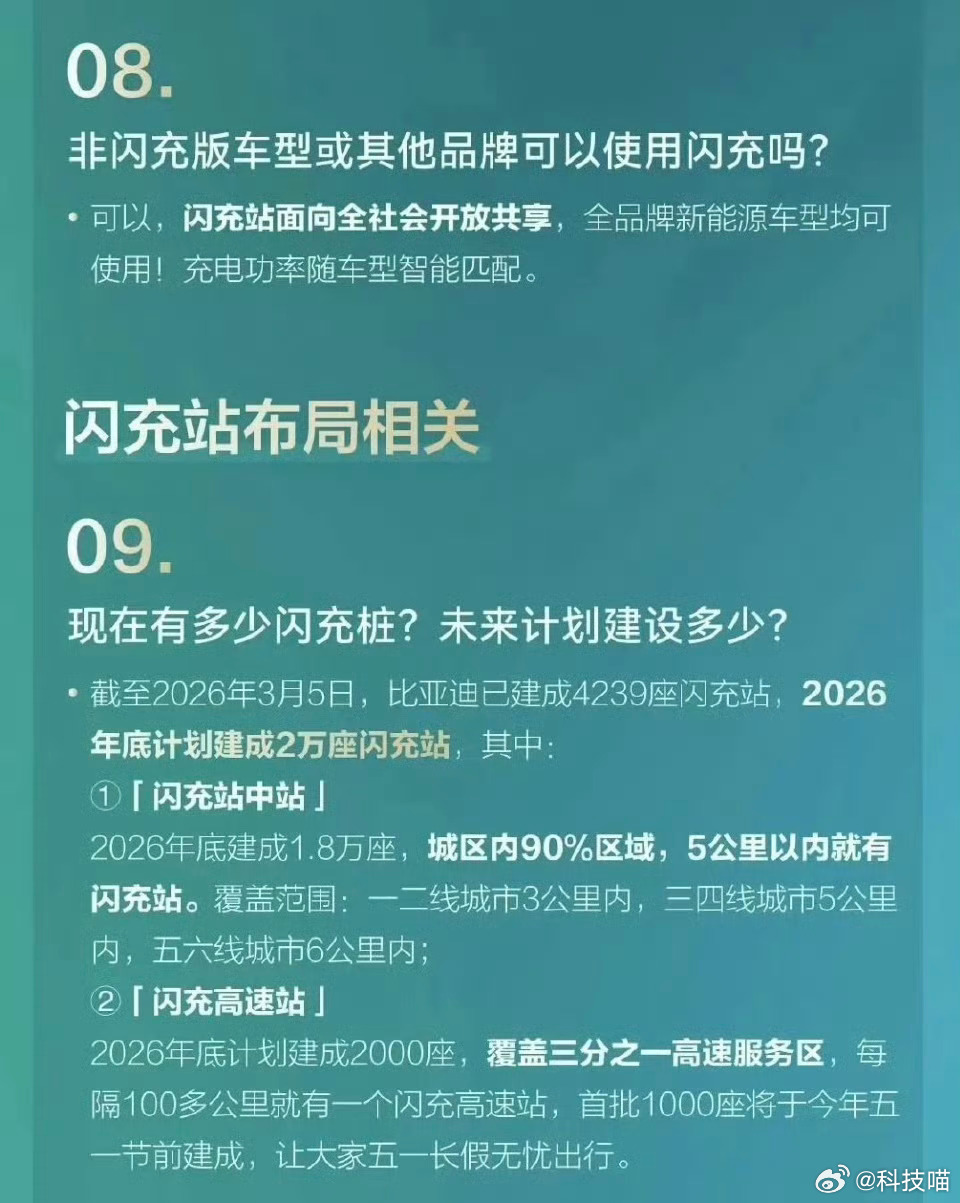 难道还有人不知道？比亚迪闪充站面向全社会开放啊，非闪充车型也能用的，但是车不支持