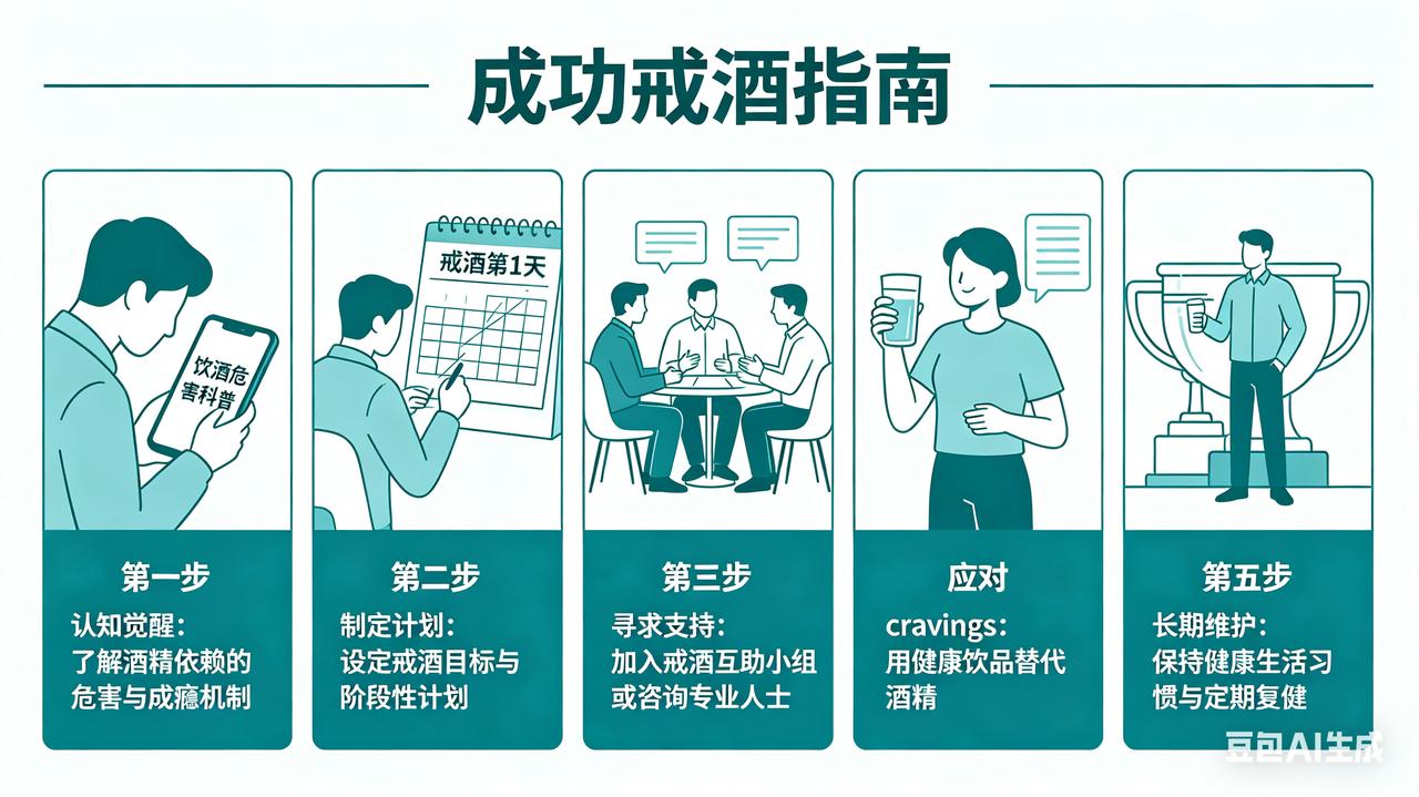 1. 设定明确目标：决定“完全戒断”还是“控制量”。前者失败率较低，因为对成瘾者
