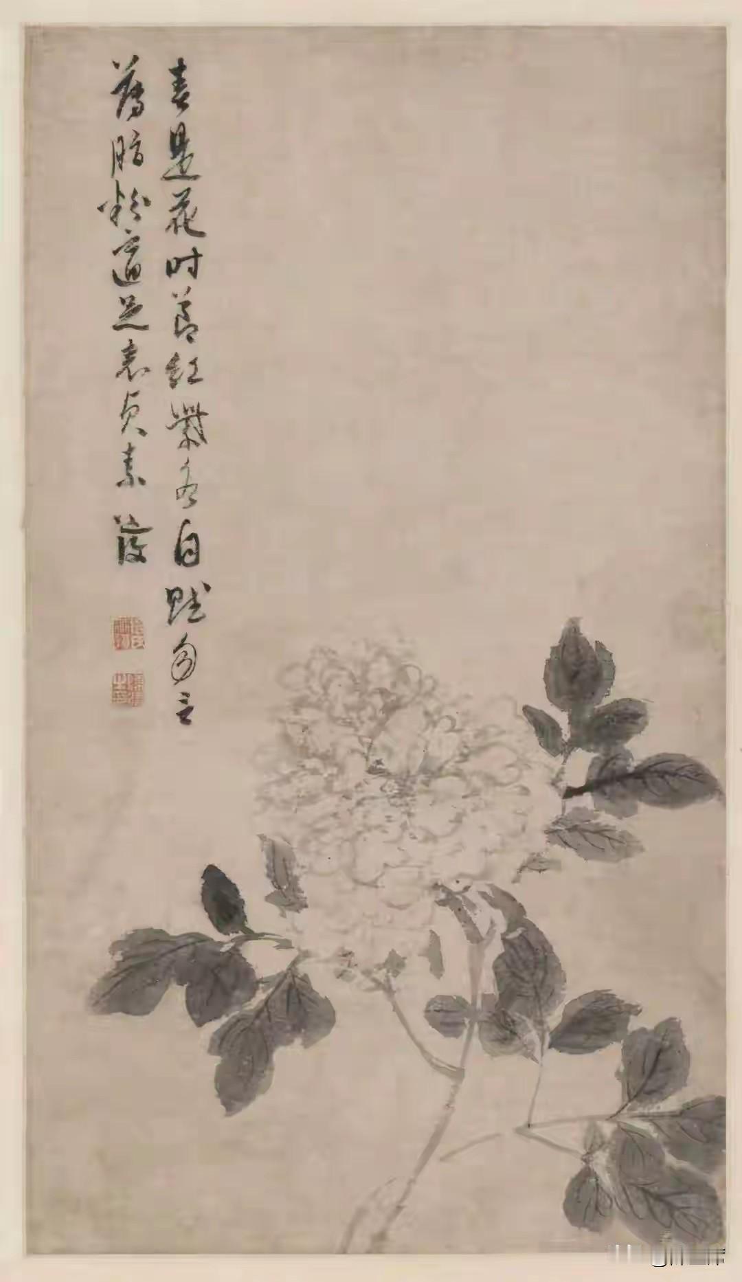 陈淳（白阳），大写意真正的先驱。

陈淳打破元人的含蓄，花叶多用点、泼染，简放淋