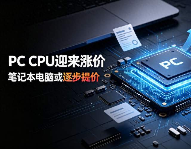 突然涨价！全球PC CPU迎来上调，笔记本电脑或将逐步提价