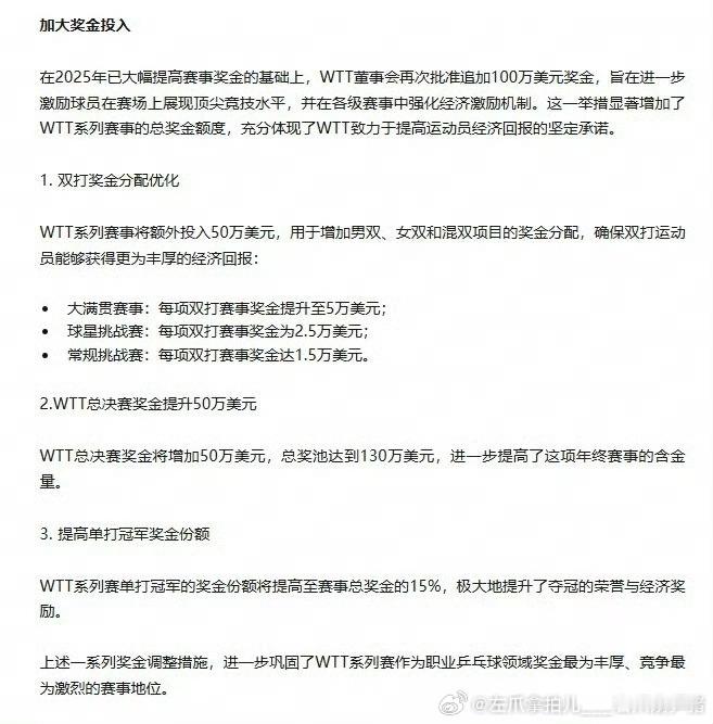 王楚钦王曼昱梁靖崑的提议全部得到落实 让我们感谢现役奥运冠军王楚钦选手👍提出了