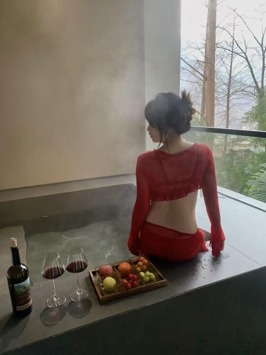 成都青城山私汤民宿，ins风设计，拍照绝绝子！