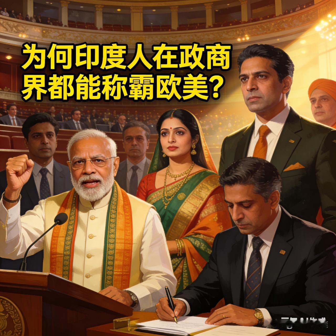 印度人能在欧美政商界占据重要地位，并非偶然，而是语言文化、教育培养、族群互助及政