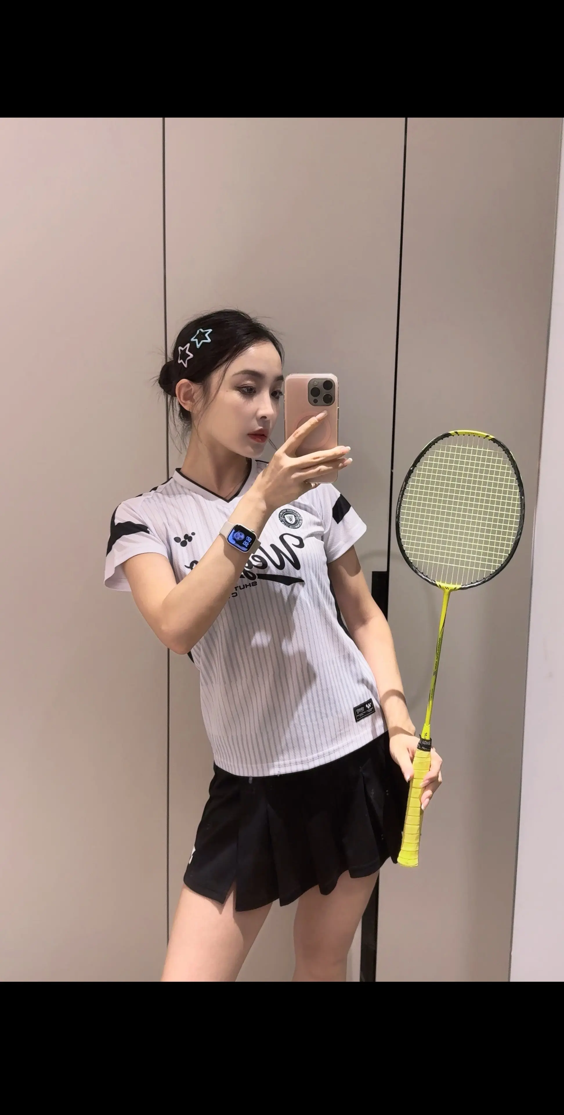 谁说打球一定要打的好的。 🏸  🏸运动女孩