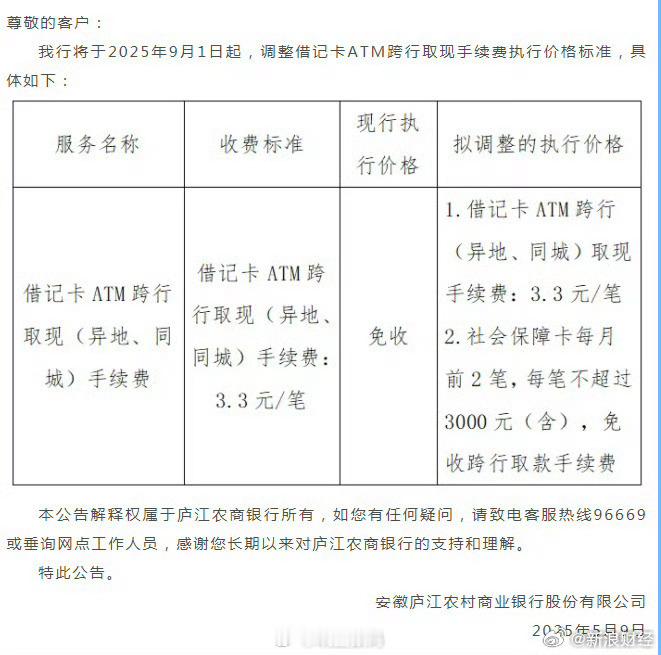 银行收费卷土重来免费才没多久，这又要开始重新收费了，吃相太难看了！[二哈] ​​