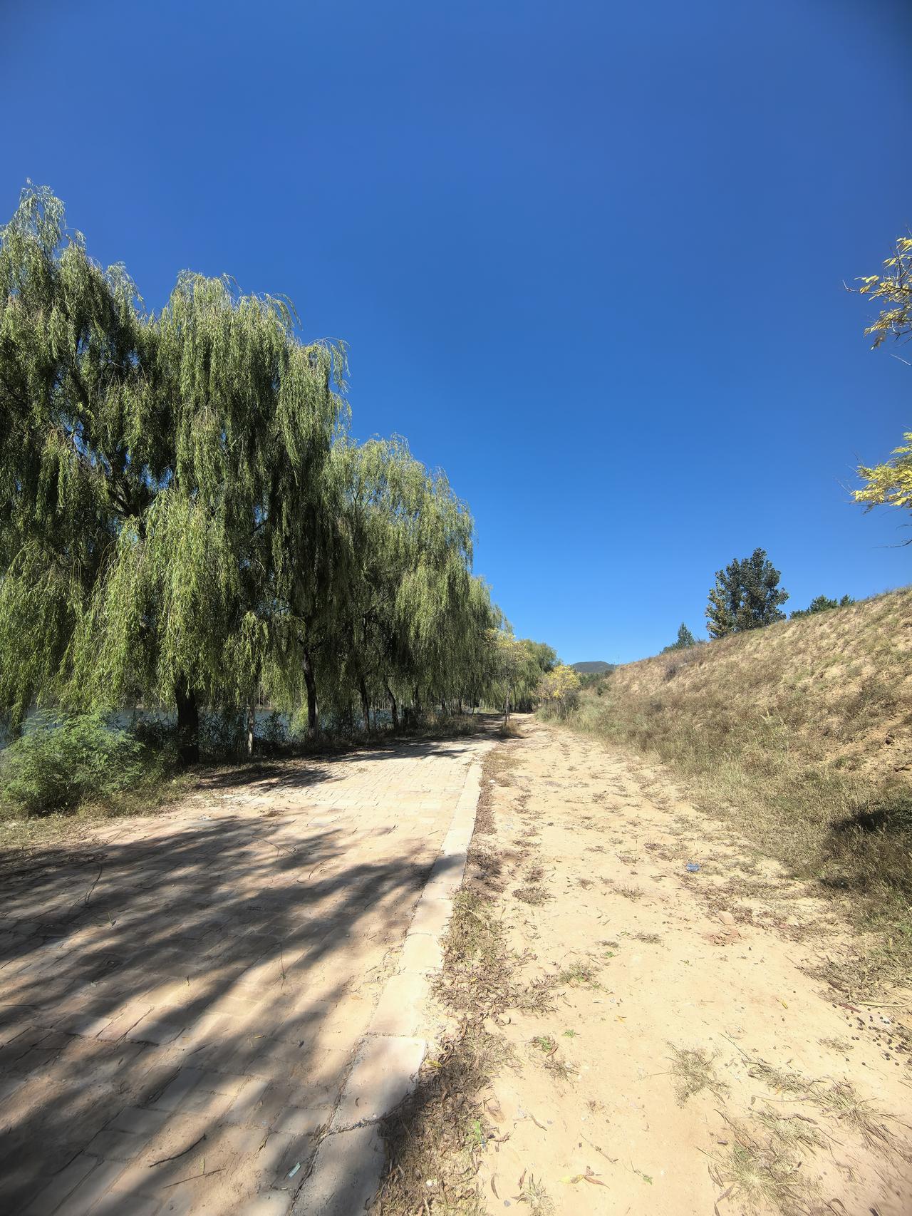 小岔沟徒步时走的那条林间小径，直到如今回想起来，仍觉浑身暖融融的。
秋高气爽的时