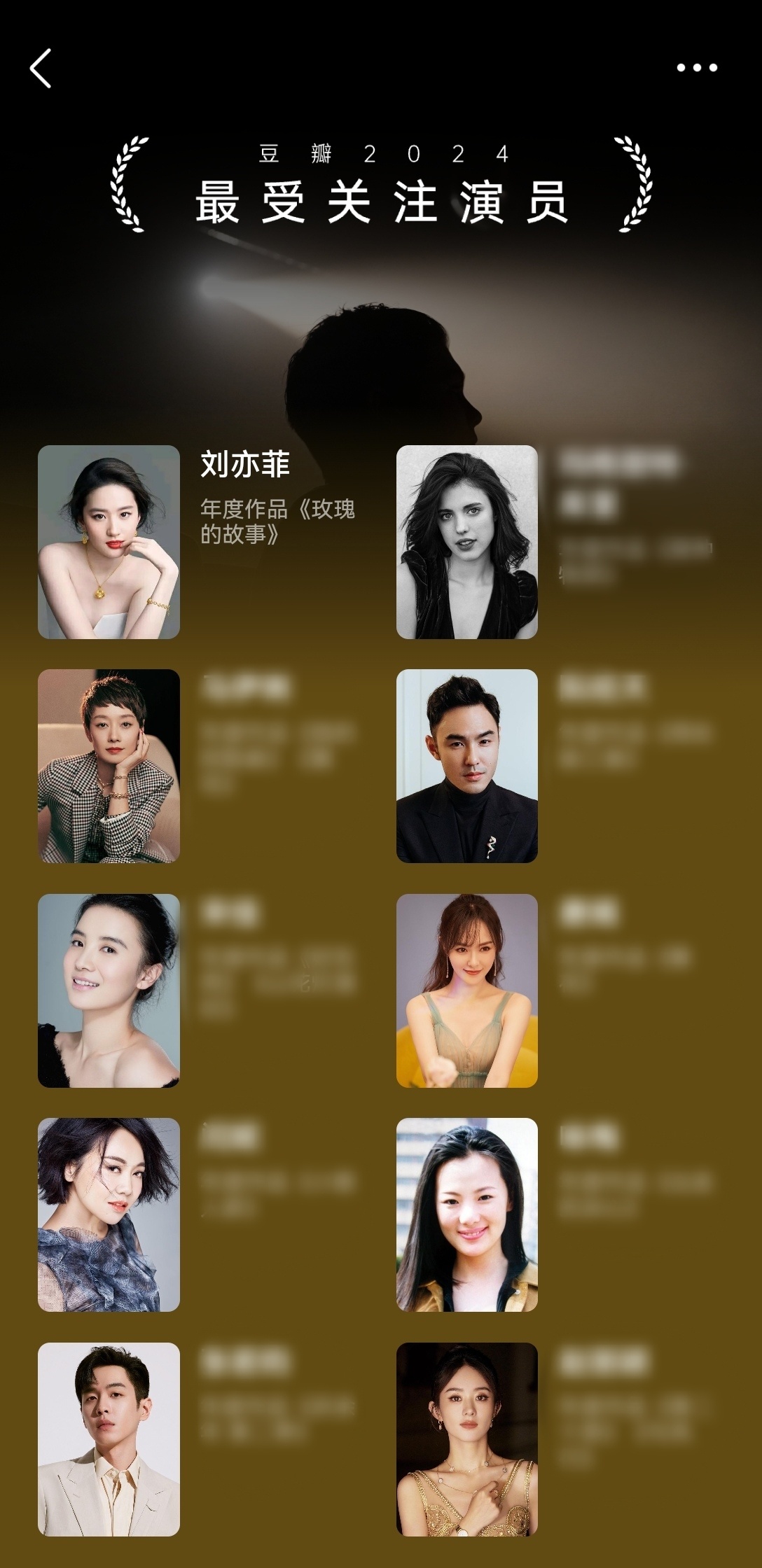 任何平台，任何榜单，任何奖项，都绕不开刘亦菲黄亦玫《玫瑰的故事》[求饶][求饶]
