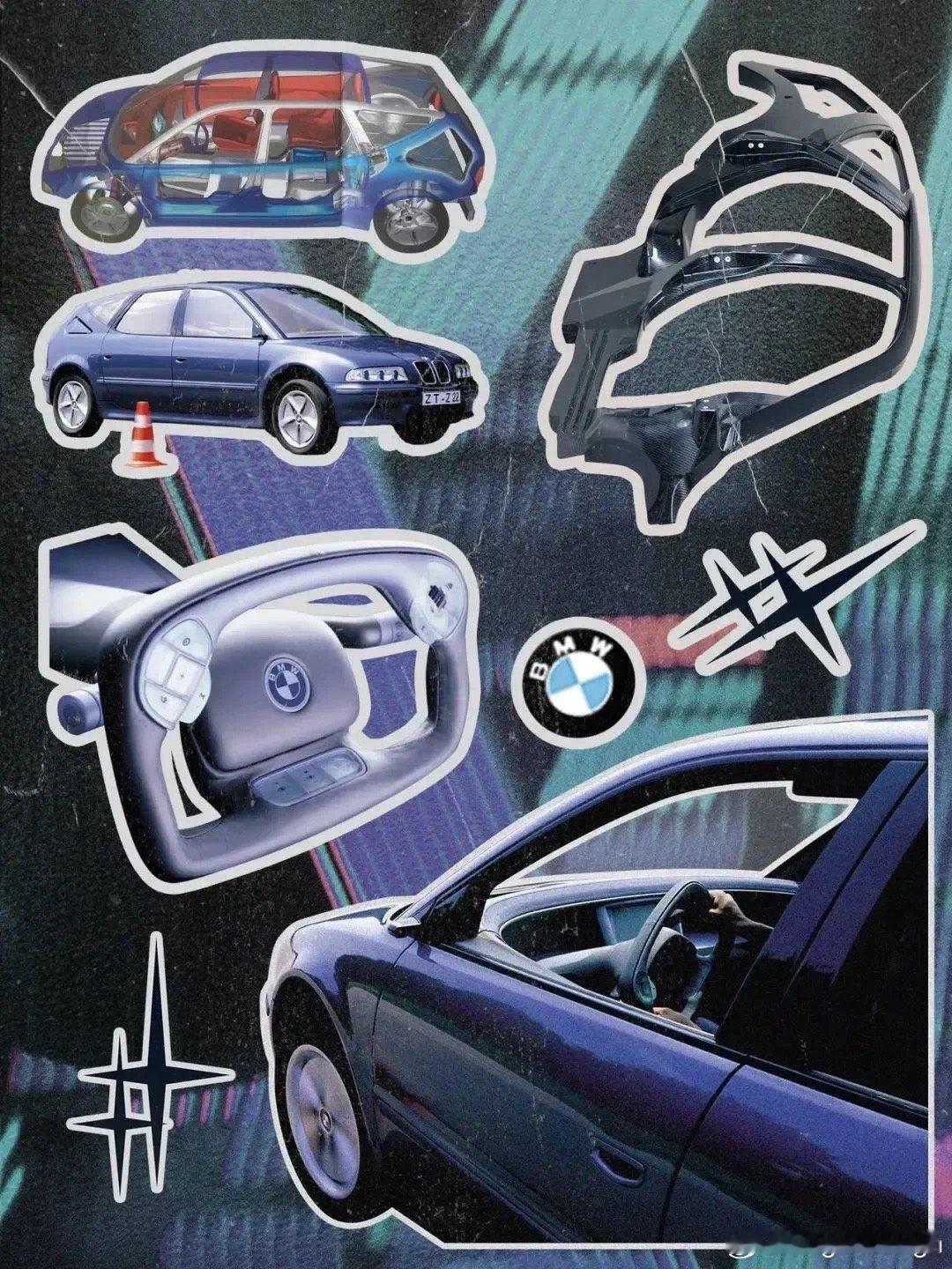 宝马z22概念车，1999。宝马总是有一些骚想法[doge]这个Z22是旅行➕M