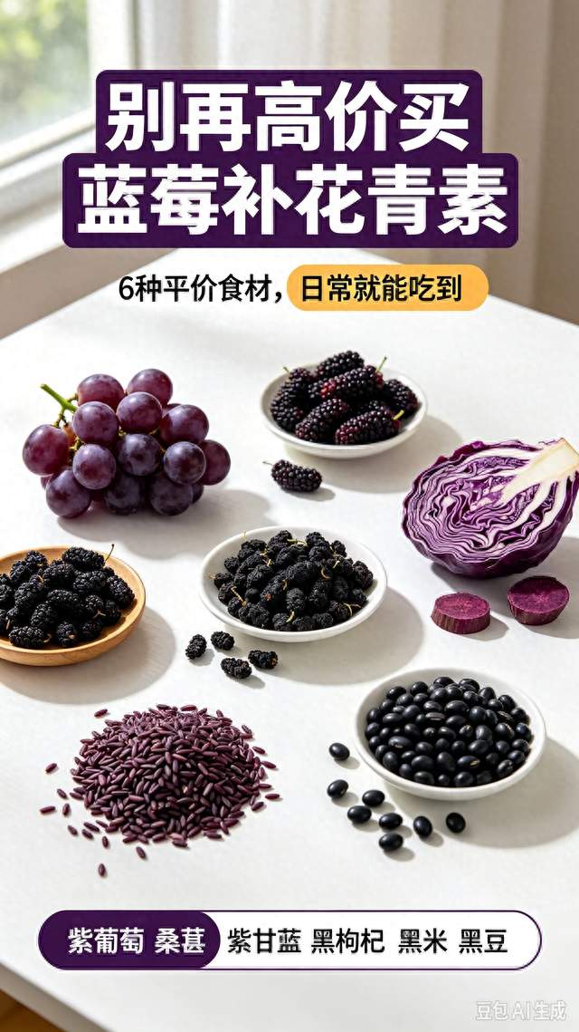 别再高价买蓝莓补花青素！6种平价食材，日常就能吃到