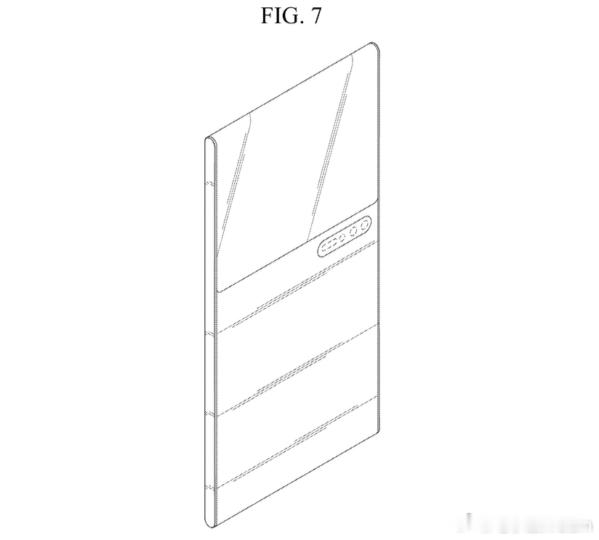 三星显示部门曾提交一项配备单摄像头系统的可卷曲手机专利，摄像头可从正面滚动到背面