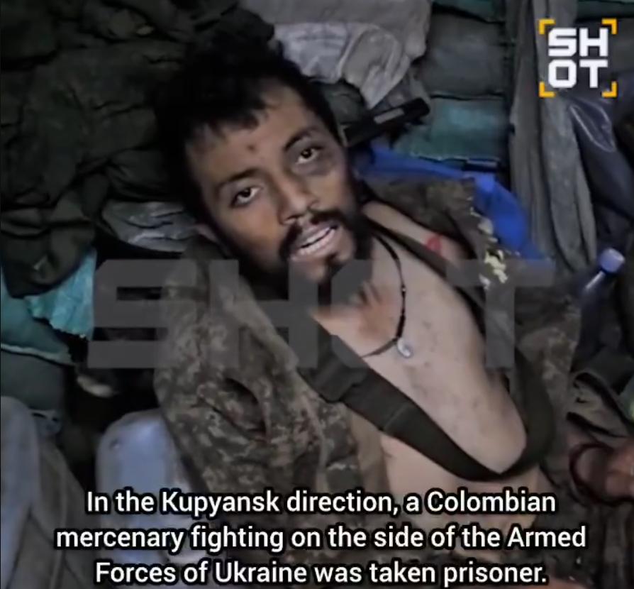 在库皮扬斯克（Kupyansk）附近，一群哥伦比亚雇佣兵被乌克兰方面抛弃，最终因