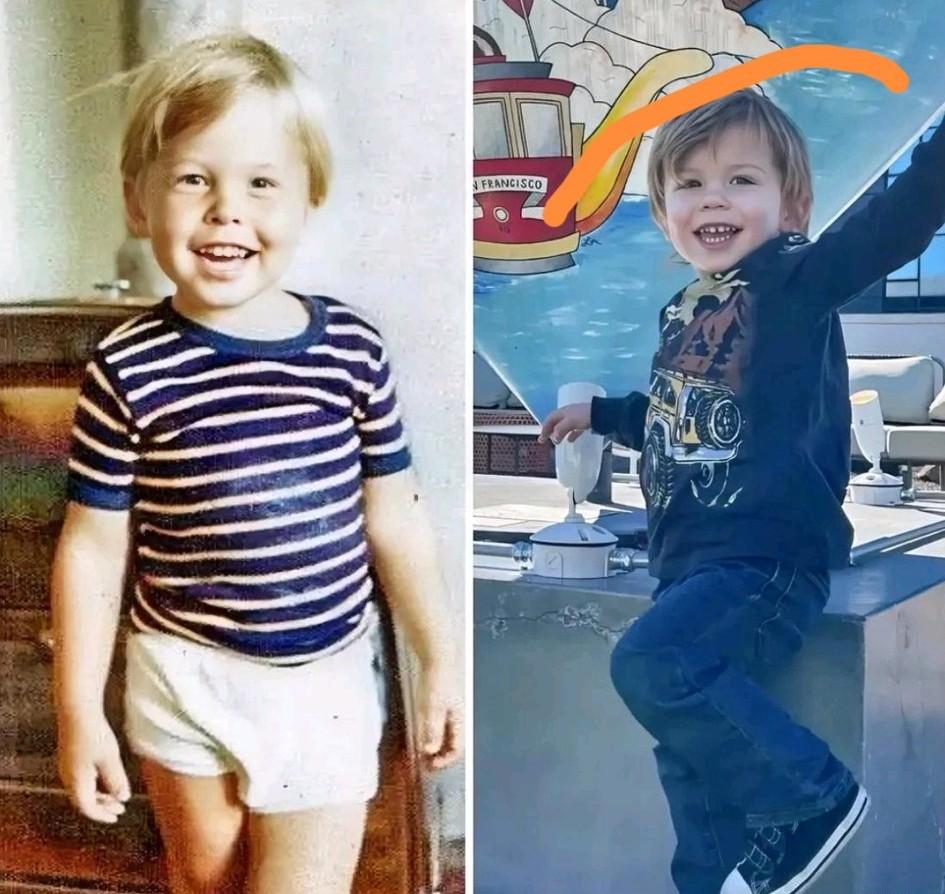 马斯克的大儿子和小时候的马斯克很像。
能看到另一个自己 ，本是件幸福的事。
谁知