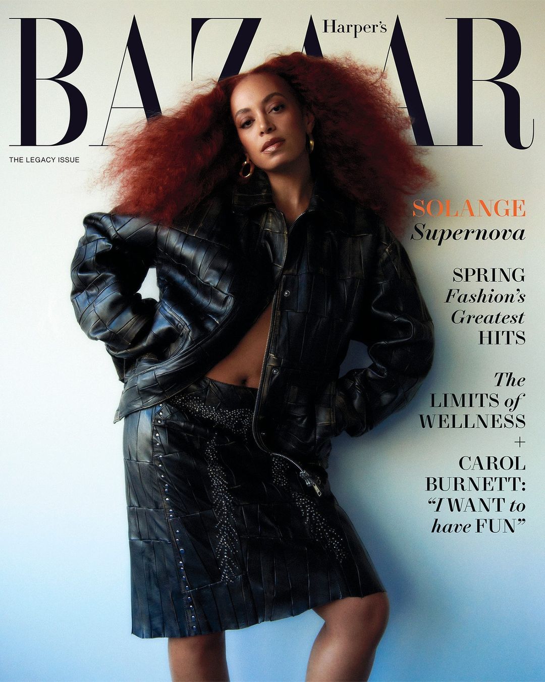 Beyonce亲妹妹Solange 亮相美版时尚芭莎三月刊封面，身穿普拉达202