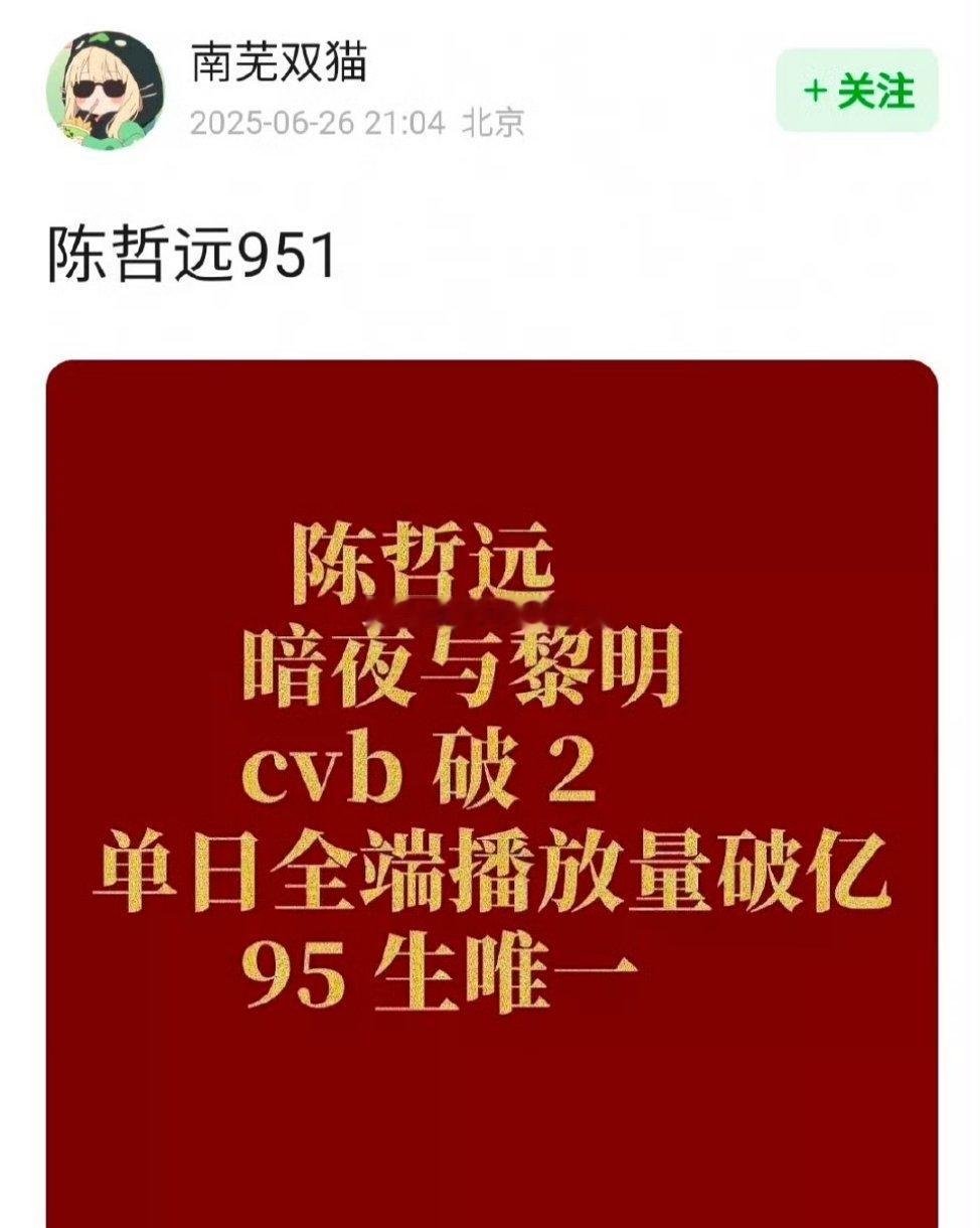 陈哲远cvb实绩这么好？ ​​​95生唯一 ​​​