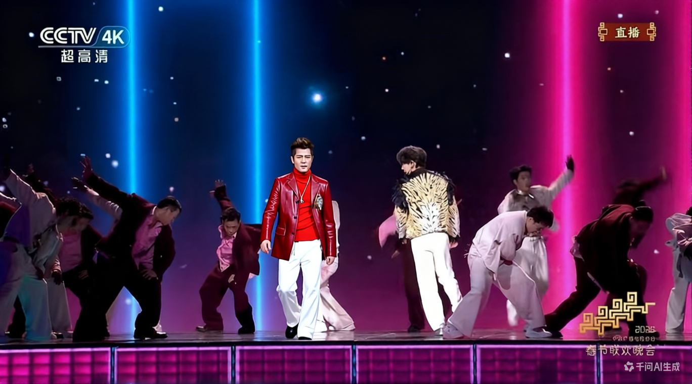 96年春晚蔡明演过机器人，03年春晚郭富城也唱过《动起来》，今天的春晚是跟二十几