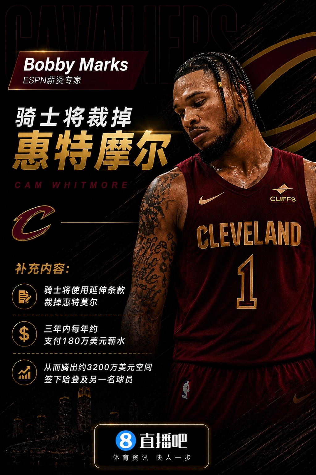 ➡白魔被裁不会直接退役了吧，我印象中当时勇士选波姐把白魔漏了还有不少人骂街呢nb