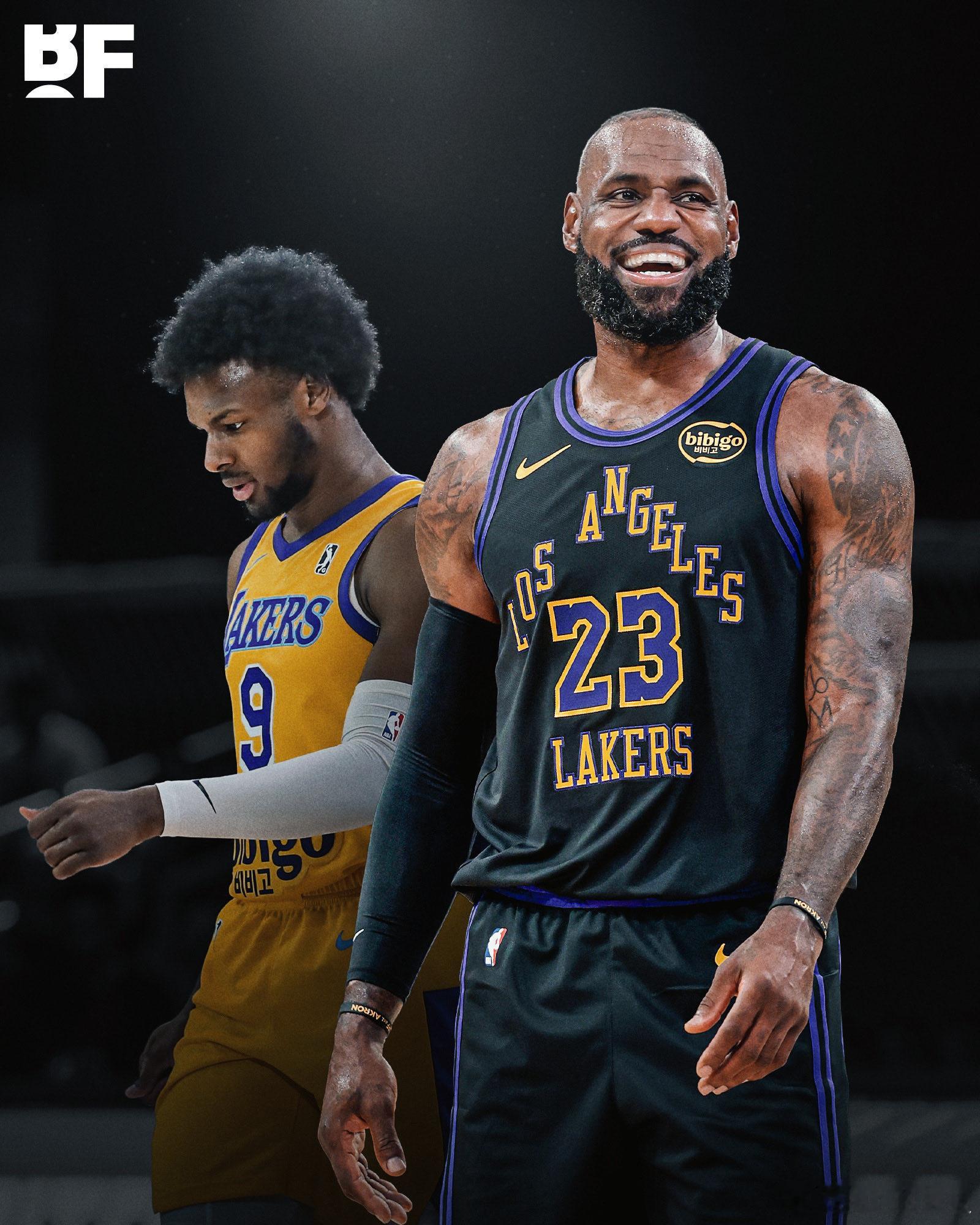 有意思布朗尼已被下放到南湾湖人队，取代勒布朗在发展联盟名单中的位置😅 