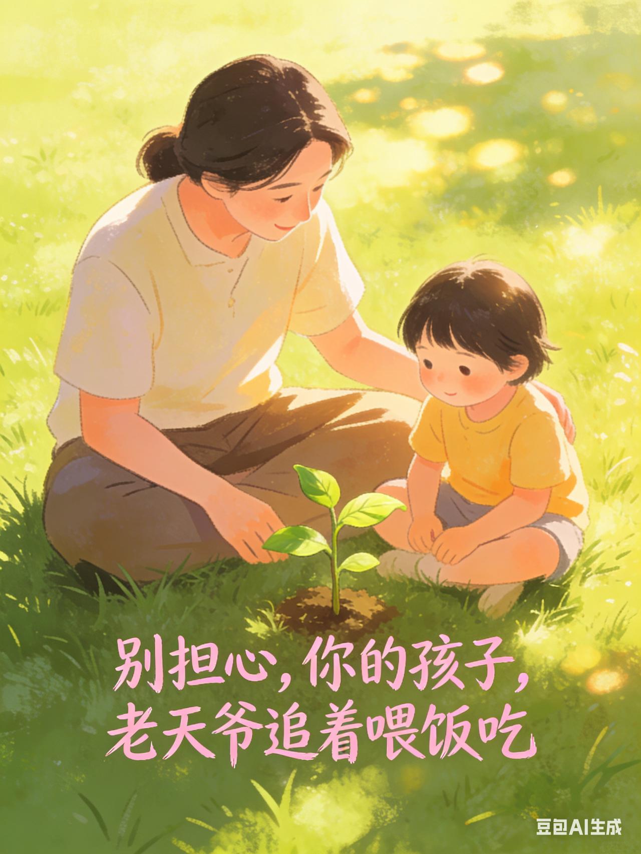 别担心，你的孩子，老天爷追着喂饭吃！

自然界从没有统一的生长脚本，花有花期，树