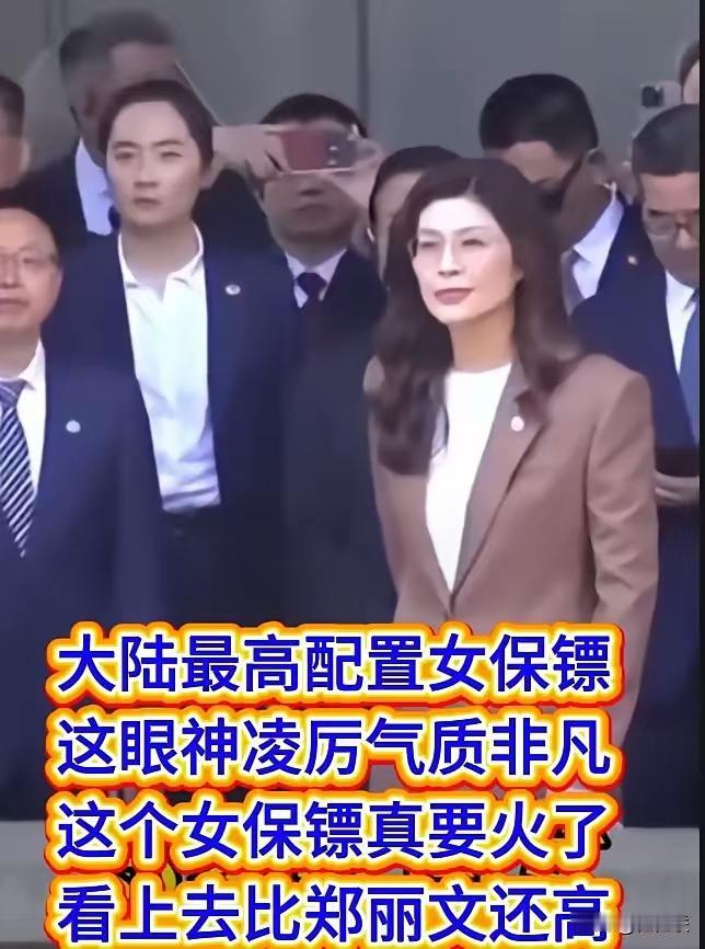 大陆最高配置女保镖，气场太绝了
 
大陆最高配置女保镖
这眼神凌厉气质非凡
这个