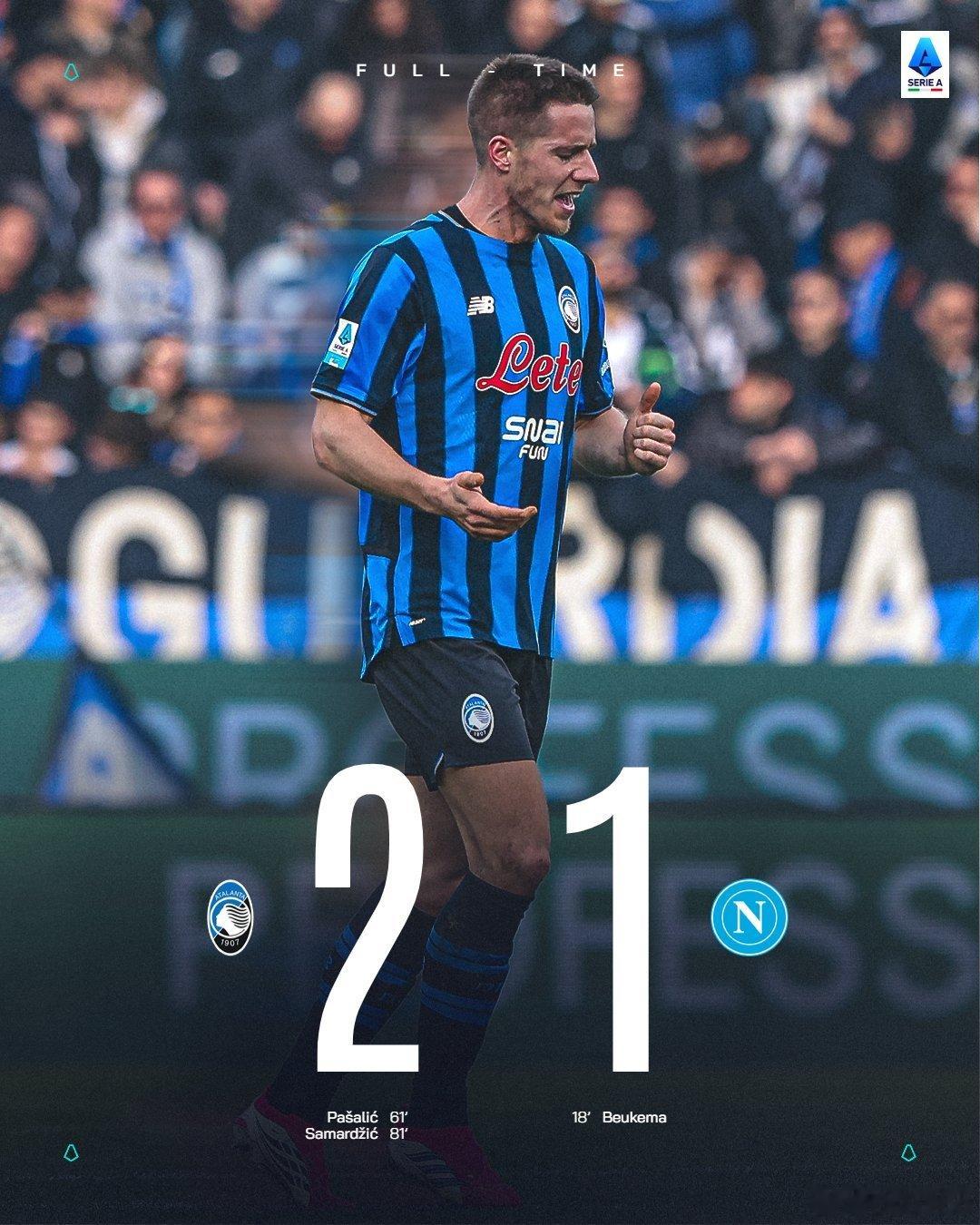 在刚刚结束的一场意甲比赛中 亚特兰大逆转了那不勒斯莱切0比2国际米兰冬奥会热点现