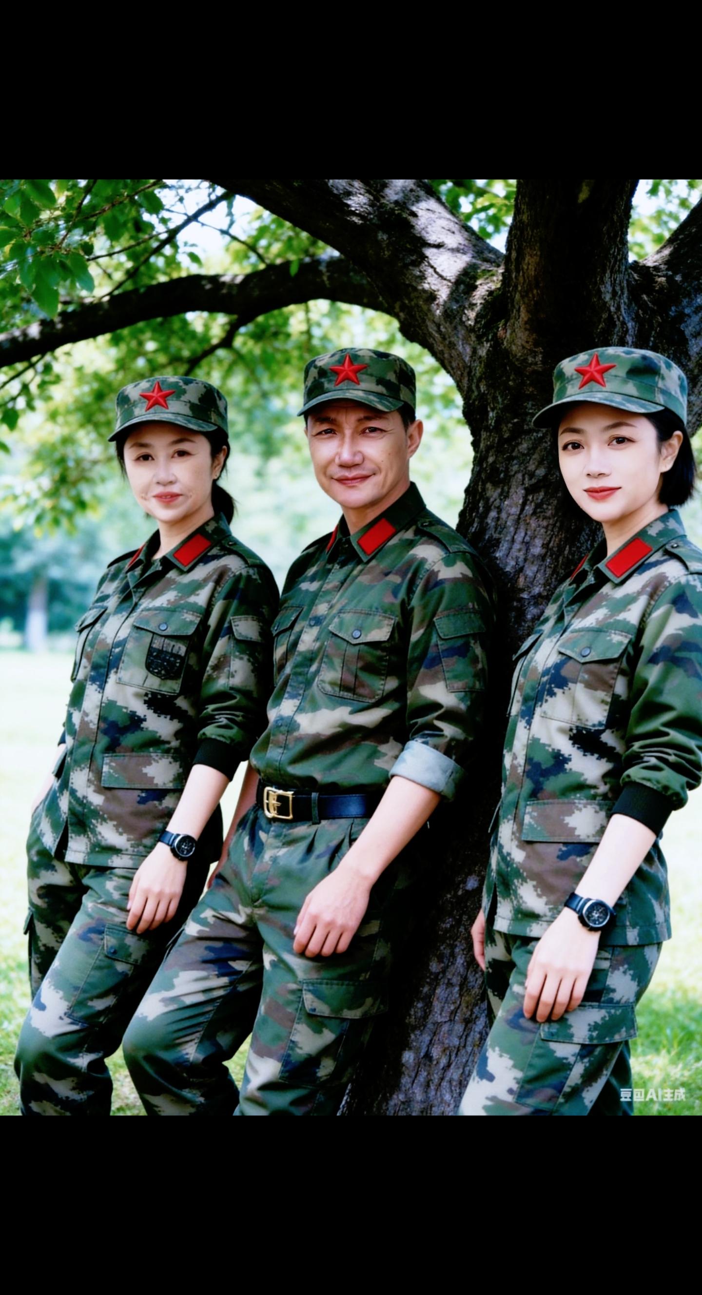 AI树下合影