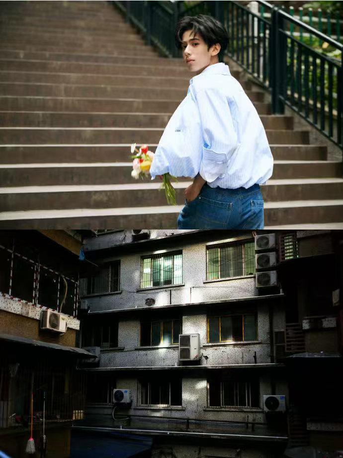 林子烨重庆拍出发图临时借洗手间靠颜值和角色圈粉，靠性格留住粉！林子烨拍重庆出发图